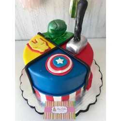 Pastel Infantil 0485 Capitan America Hulk Iron Man Thor