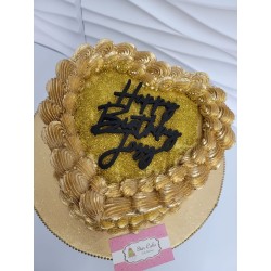 Pastel Ellas 4000 Dorado Happy Birthday