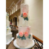 Pastel Maqueta 4218 Blanco con Rosa
