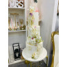 Pastel Maqueta 4220 Blanco con Ondas