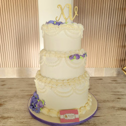 Pastel de XV 4315 Blanco