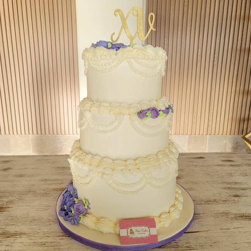 Pastel de XV 4315 Blanco