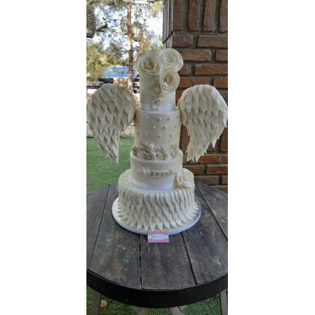 Pastel de Bautizo 4362 Blanco