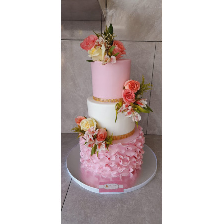 Pastel de Aniversario 4363 Rosa