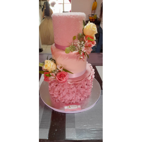 Pastel de Aniversario 4364 Rosa