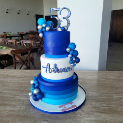 Pastel de Hombre 4368 Azul