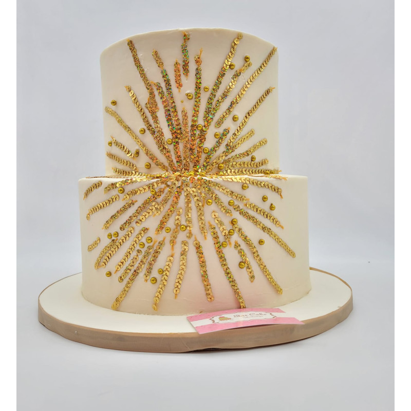 Pastel Boda Dorado 4444
