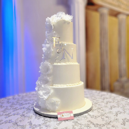 Pastel Boda Flores Blancas 4453