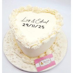 Pastel corazon, Boda 4489