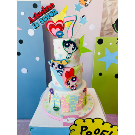 Pastel Infantil 4740 Las Chicas Super Poderosas